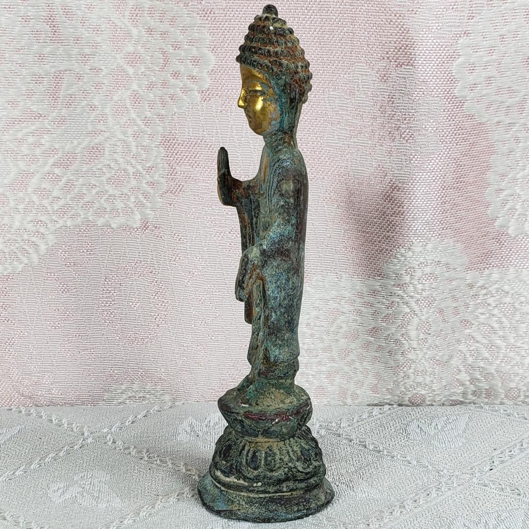 ◆新羅仏 金銅釈迦如来立像 仏像◆検）天平仏 飛鳥仏 百済仏 空海 親鸞 法然