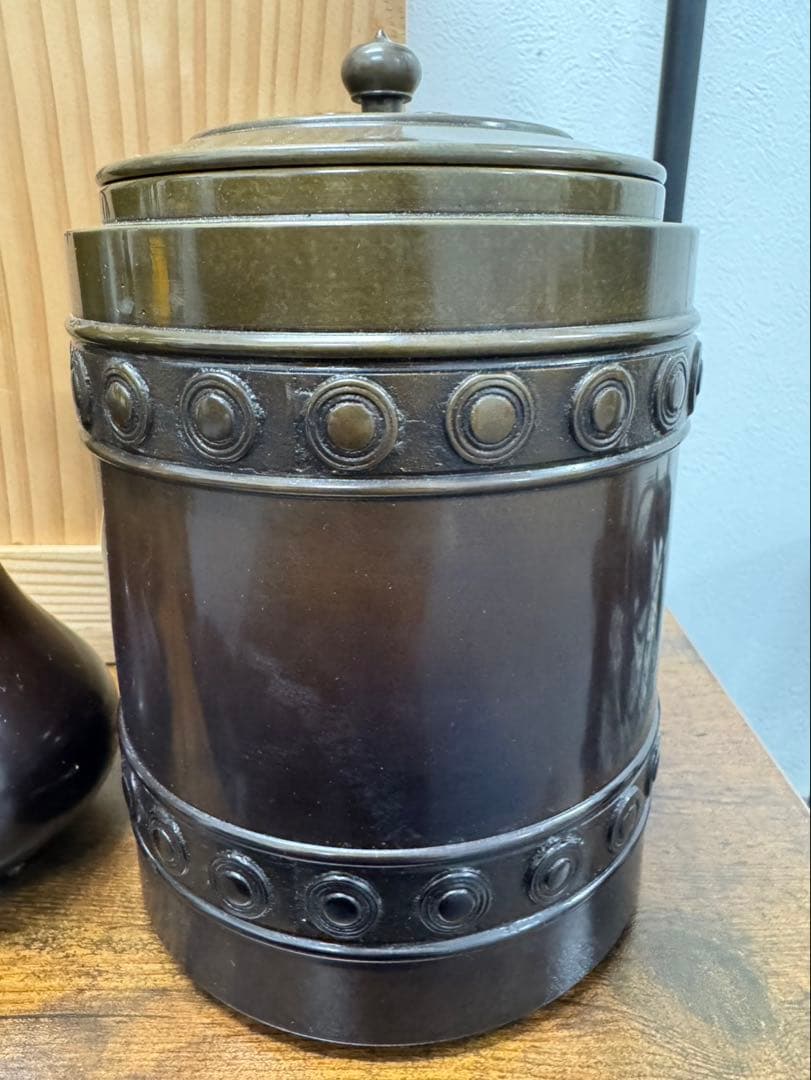 茶道具セット 金属製 装飾的な模様