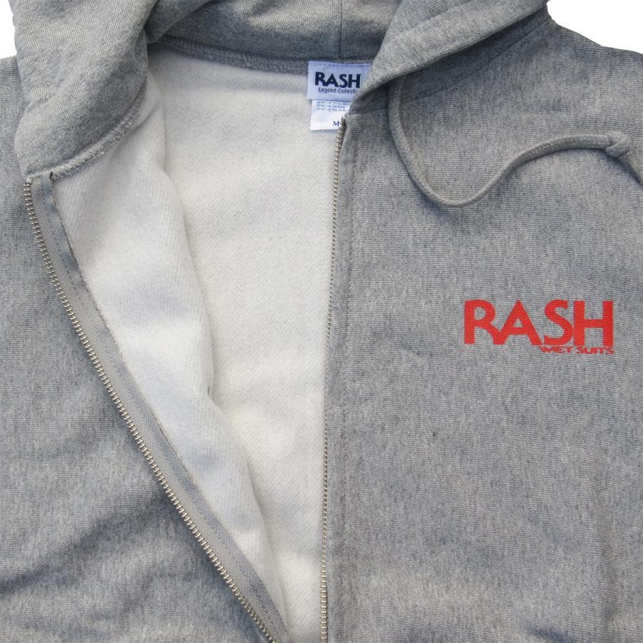 RASH WETSUITS 2024 羽バックフルジップパーカー Hグレー XL