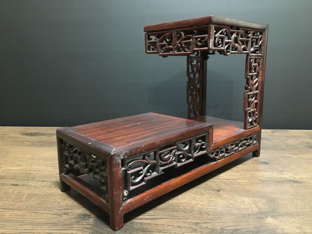 骨董　時代物　花台飾台