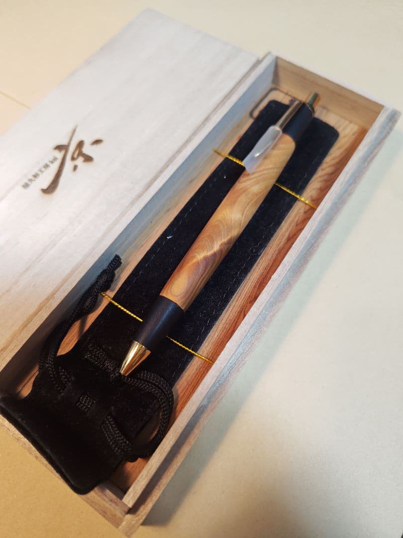 屋久杉工房京　屋久桧　シャープペンシル0.5　真鍮金具