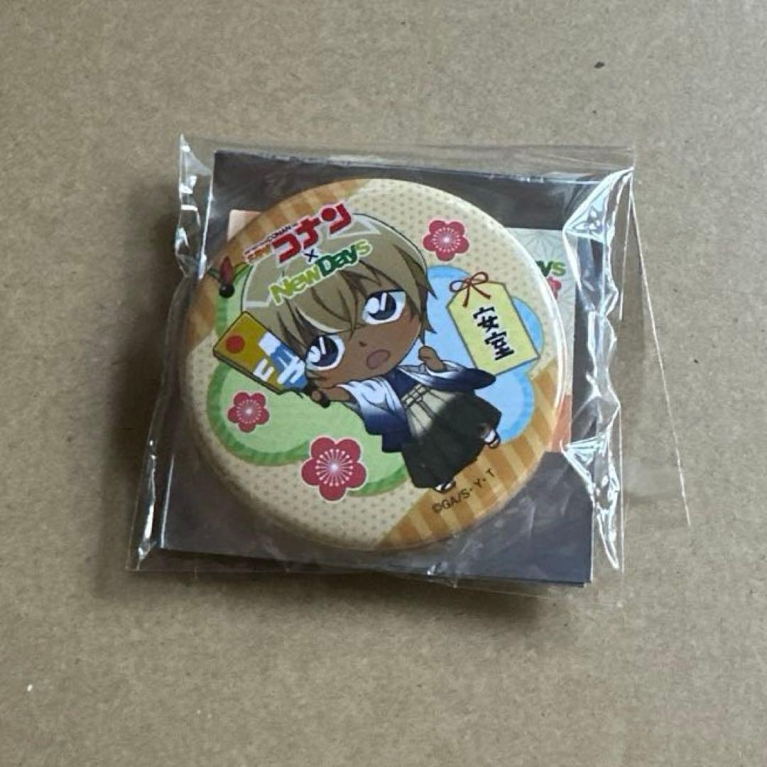 名探偵コナン　缶バッジ　安室透　NewDays