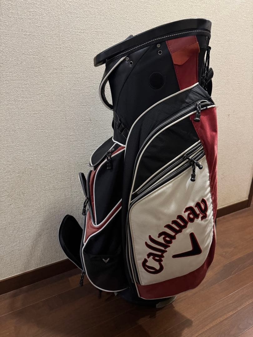 Callaway キャディバッグ 黒/赤/白