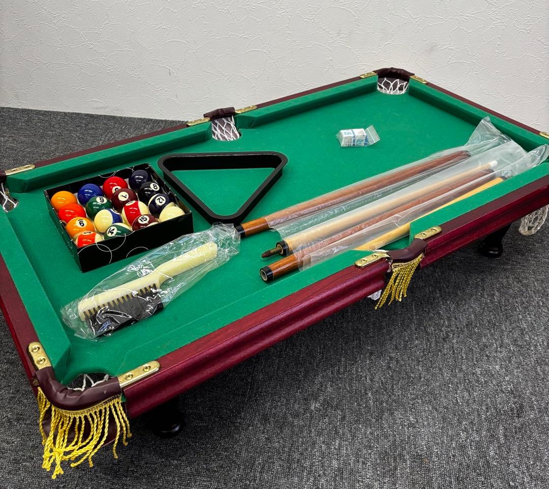 木製 コンパクトビリヤード テーブルセット 約92×50×20cm