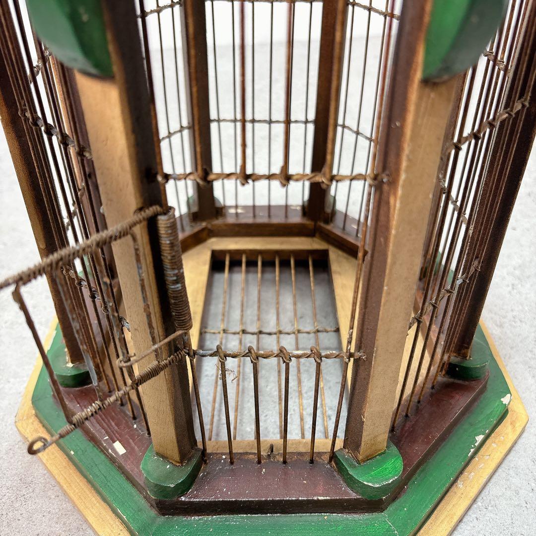 鳥籠　トリカゴ　鳥かご　底部開閉　側面開閉　レトロ　ヴィンテージ　オシャレ