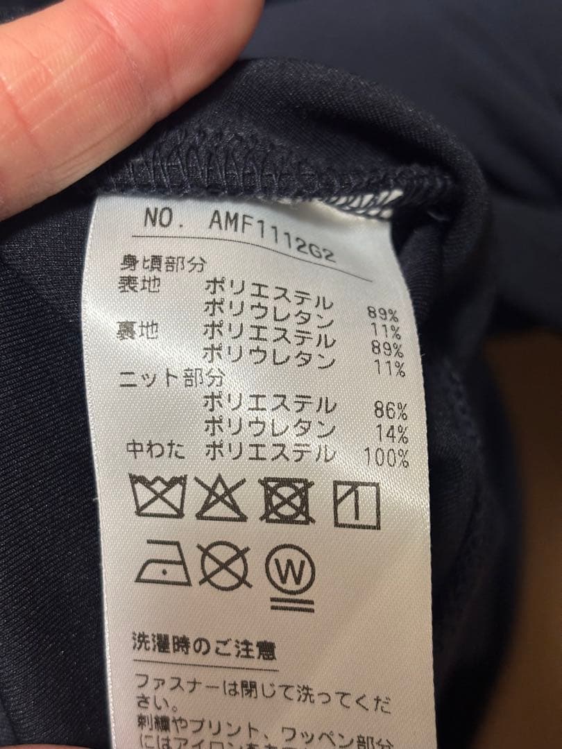 and per se アンパスィ 中綿ジャケット L ネイビー ゴルフ 防寒