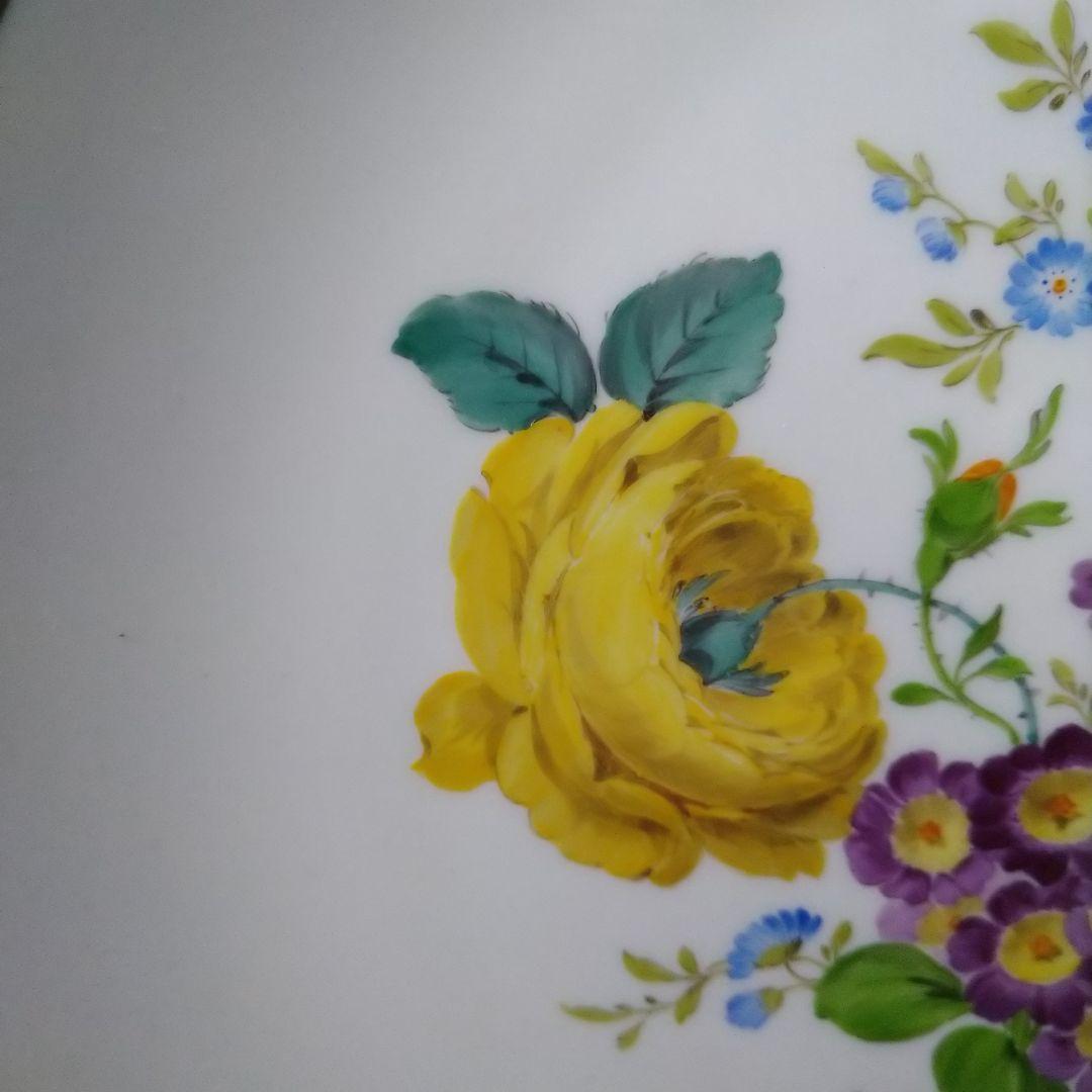 ✤マイセン(Meissen)額装花文絵皿✤