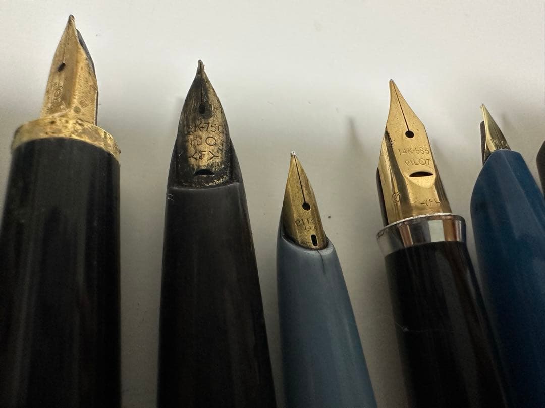 18K 14K 21K 22K 刻印あり 万年筆 17本 プラチナ　Sailor