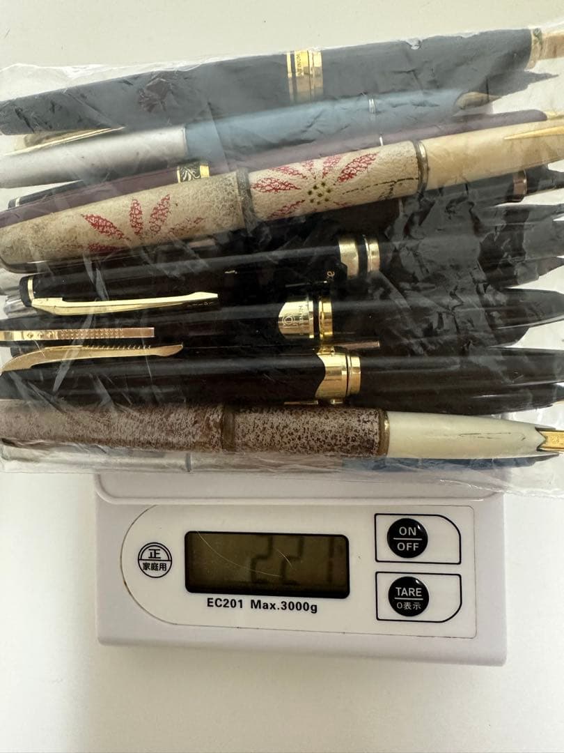 18K 14K 21K 22K 刻印あり 万年筆 17本 プラチナ　Sailor