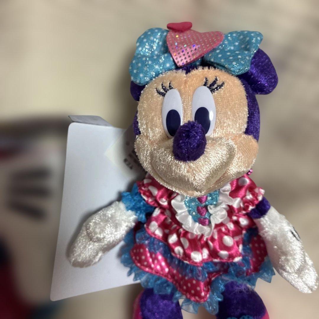 ディズニー　パルパルーサ　ミニーぬいぐるみ、ぬいぐるみバッチ　セット