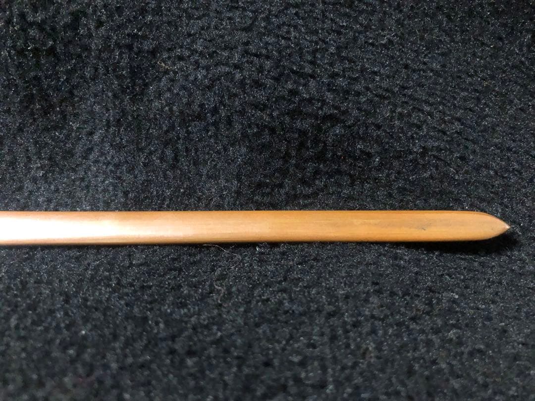 江戸時代　銅地象嵌龍図　笄　骨董　刀装具