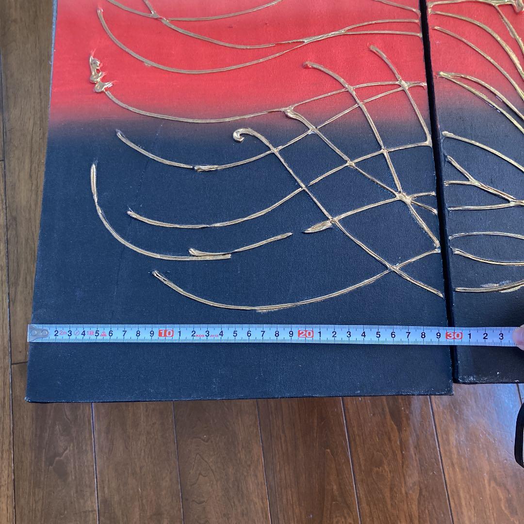 アート　3連　インテリア　開運　ハス　蓮　幸福