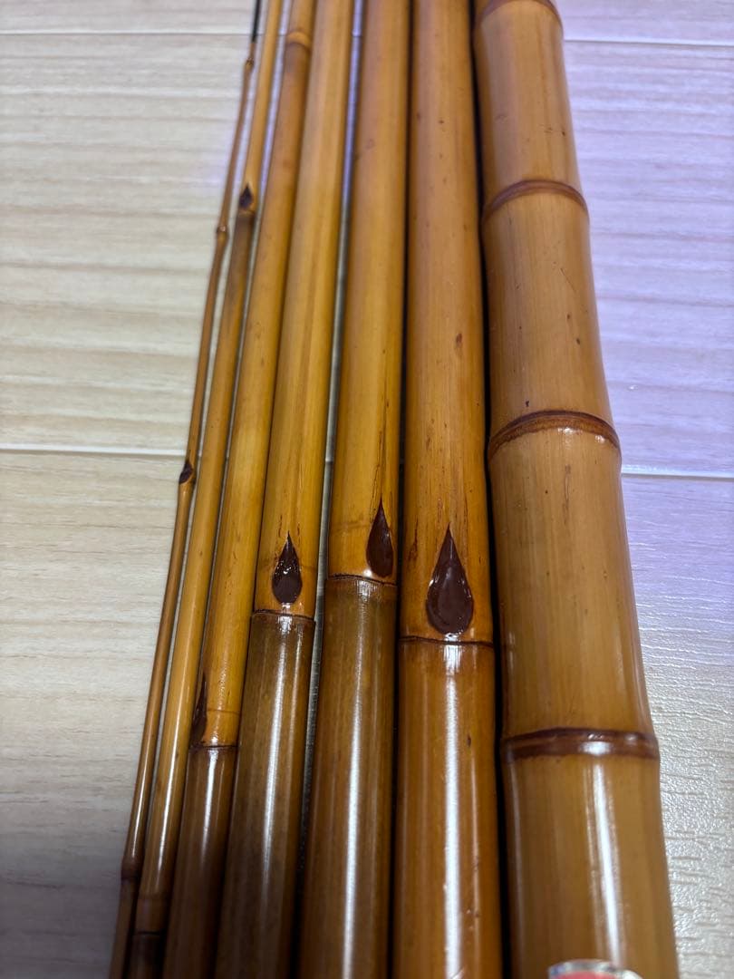 和竿　竹竿　幸竹作　特選渓流竿