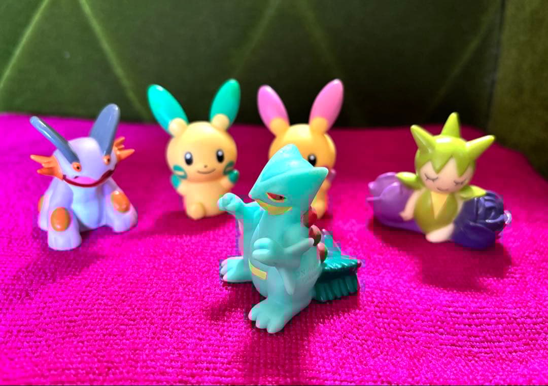 【限定品】ポケモンキッズ 色ちがい5体セット プラスル マイナン ジュカイン 他