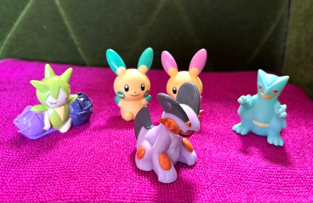 【限定品】ポケモンキッズ 色ちがい5体セット プラスル マイナン ジュカイン 他