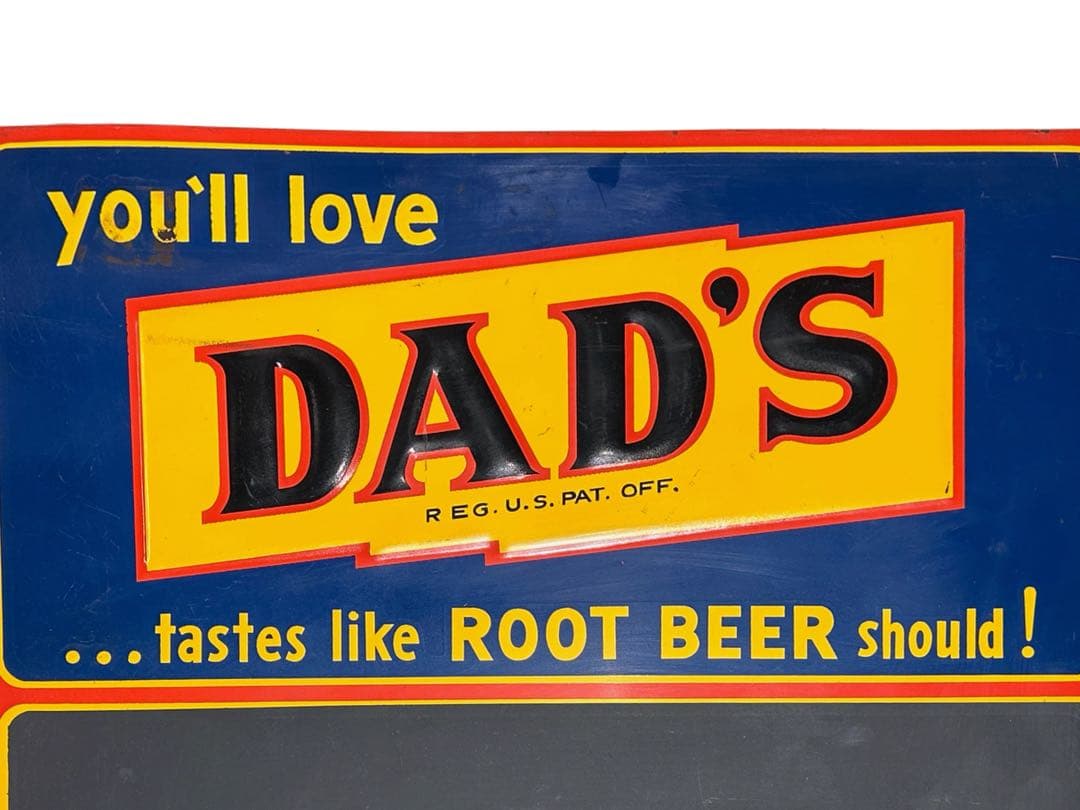アンティーク 雑貨 50s ビンテージ Dad's ダッズ メニュー黒板 看板