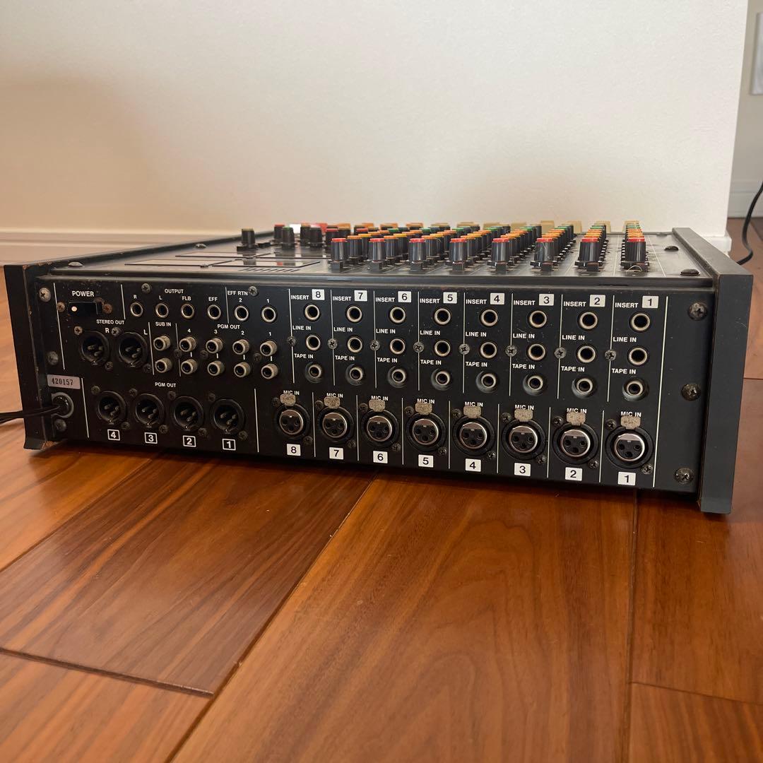 TASCAM M-208 アナログミキサー｜通電・メーター動作確認済／現状品