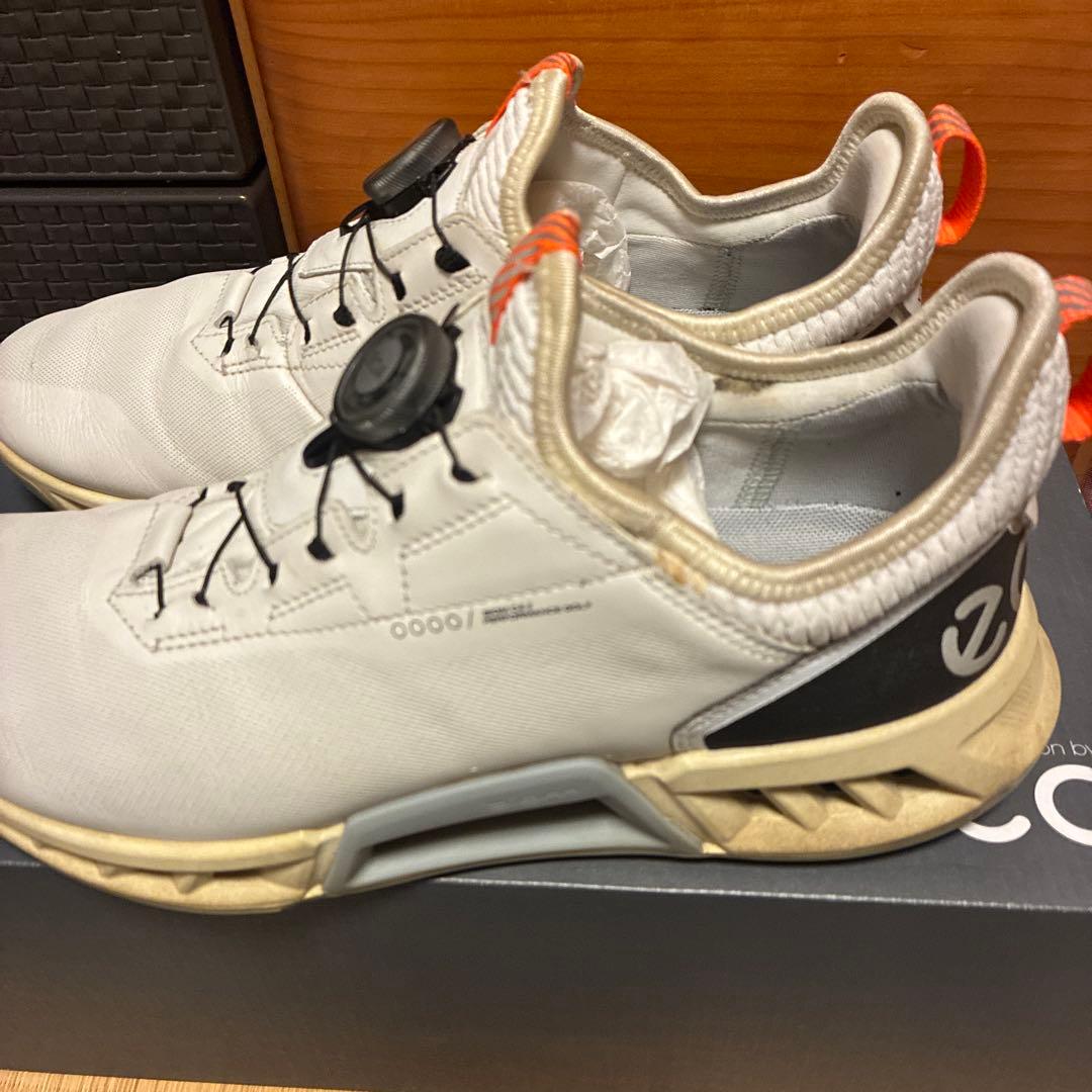 eccoゴルフシューズ バイオム C4 ボア EU40 ホワイト　箱付き