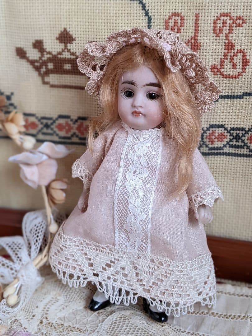 【m】アンティークビスクドール　ミニョネット　ケストナー　オールビスクドール