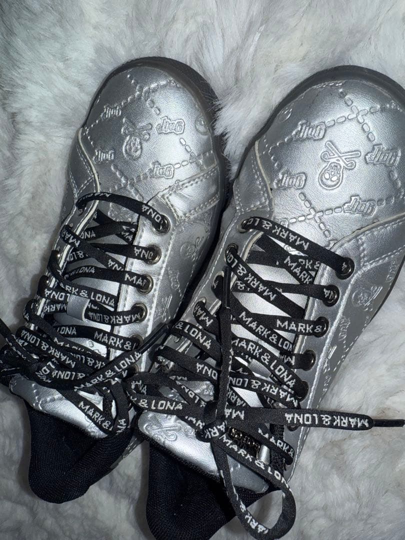 MARK & LONA ゴルフシューズ シルバー 23cm