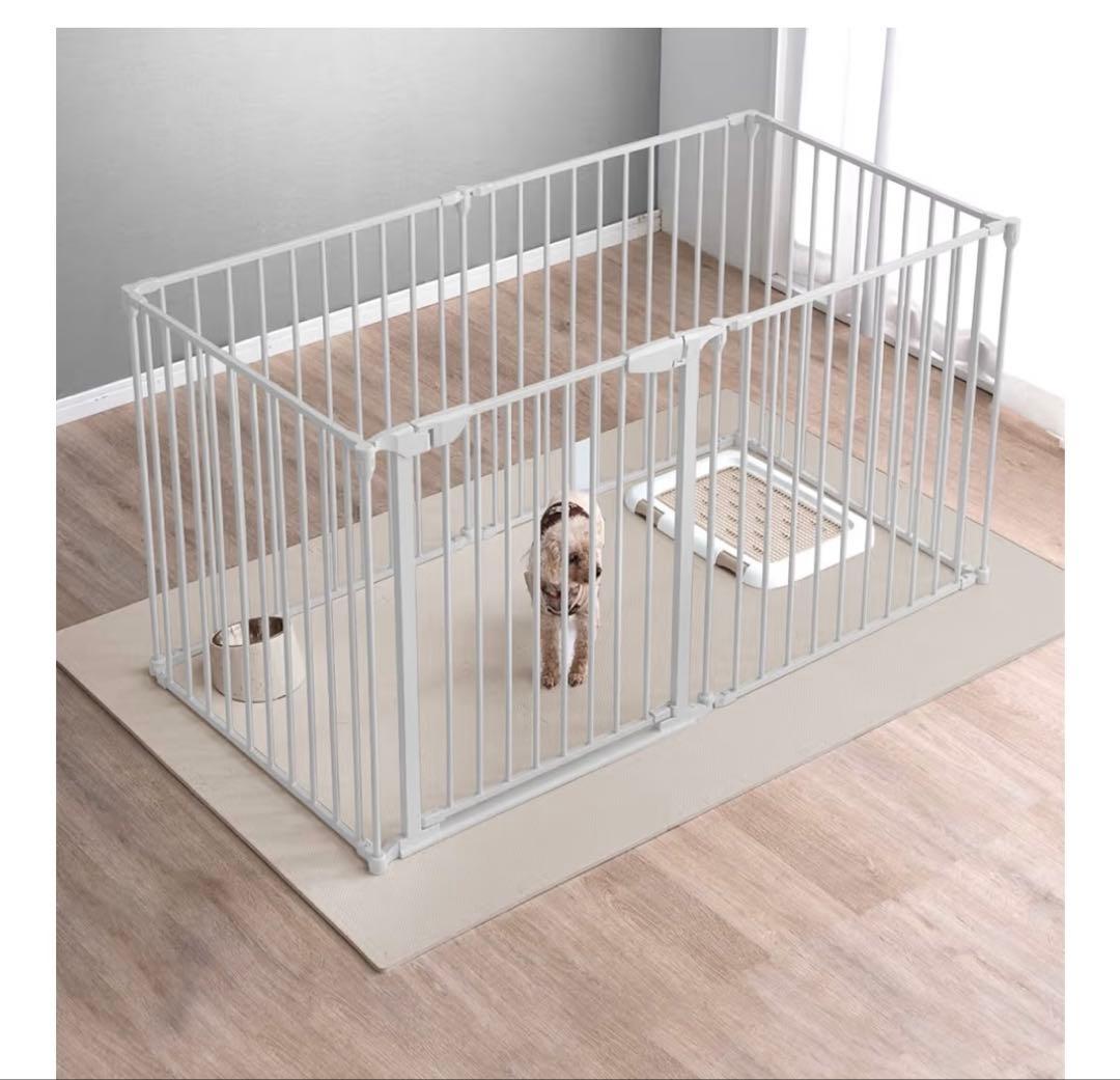 タンスのゲン　ペット　ケージ　サークル６枚　WH