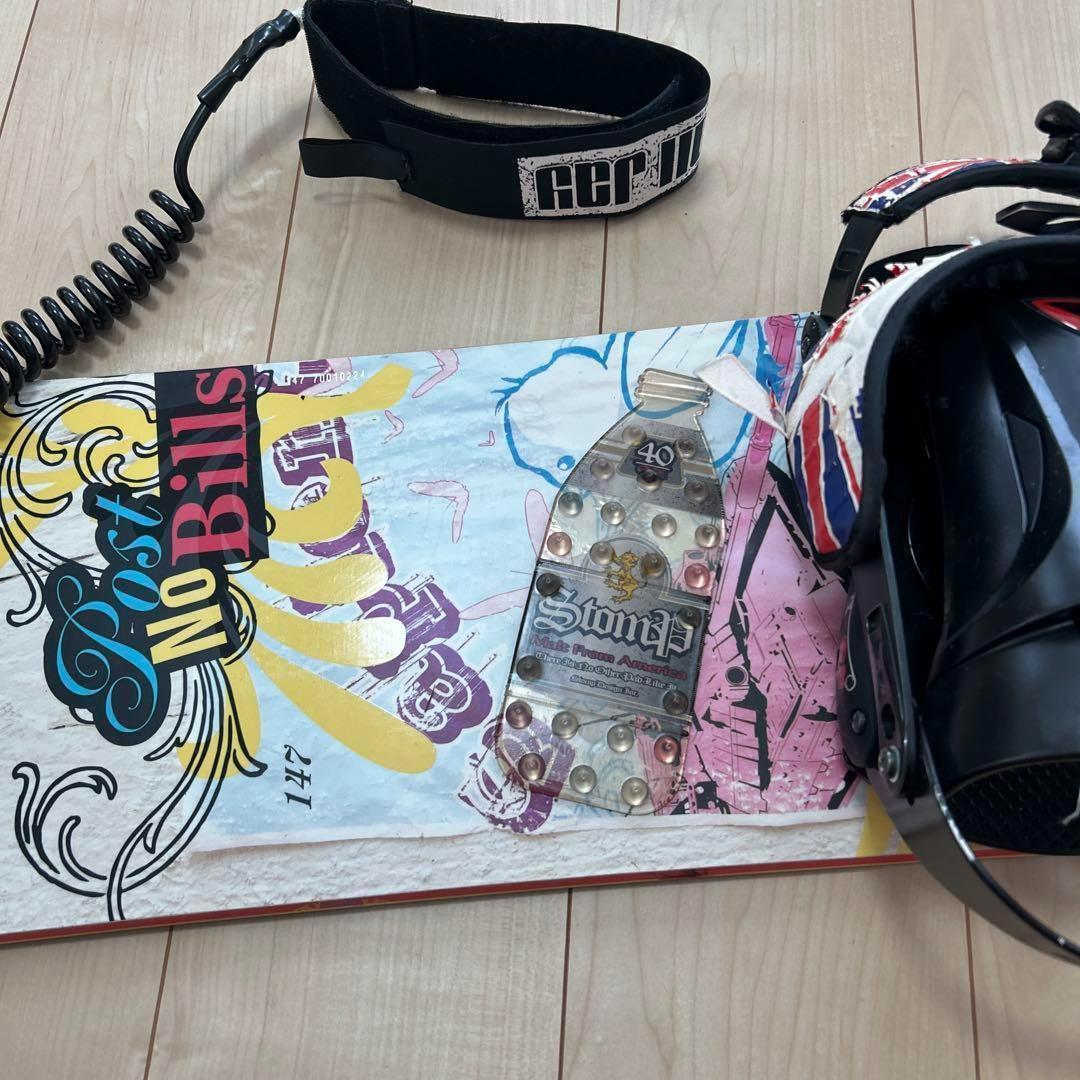 スノボ スノーボードセット デザイン ブーツ　バインディング付き