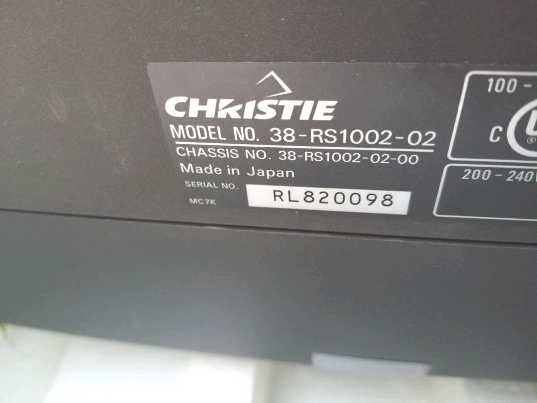 3S-RS1002クリスティプロジェクターロードランナーLB映画定価1000万円