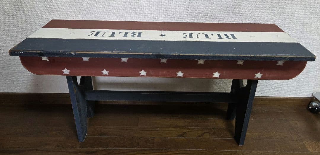 【入手困難】ブルーブルー　木製ローテーブール