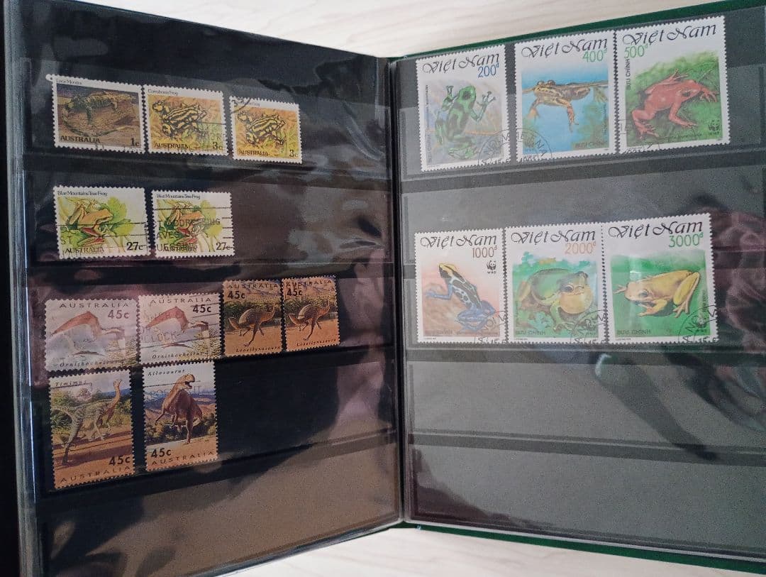 希少31まで限定出品！手彫竜銭ヘビ爬虫類トカゲ　テージー切手アルバムまとめ売り