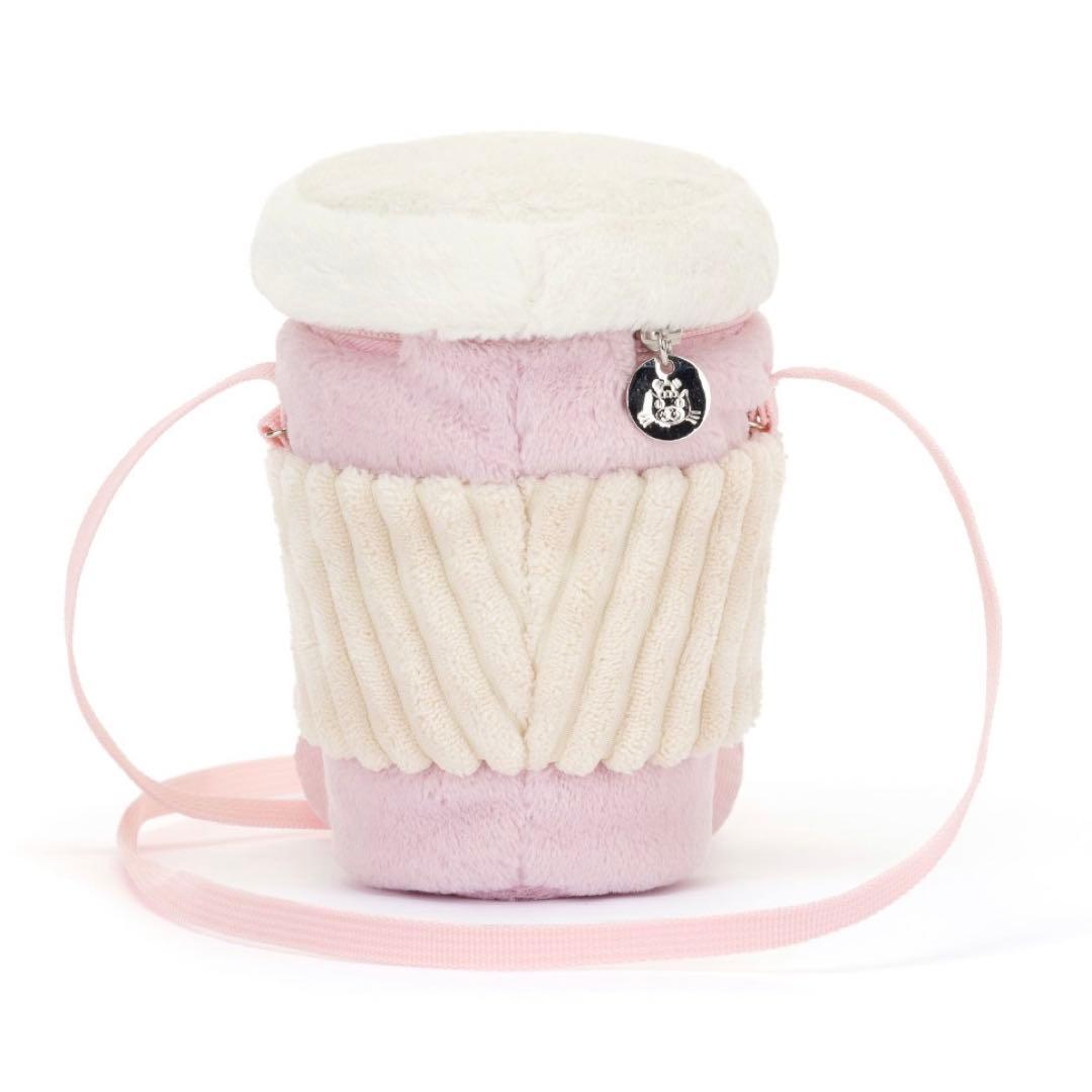 新品　ジェリーキャット　コーヒー ショルダー バッグ　ポシェット　ポーチ　ピンク