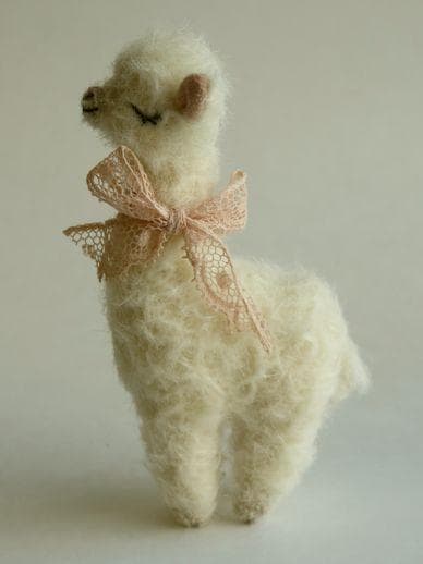 113■ぬいぐるみ作家 五十嵐めぐみ▲アルパカ Kutcha Kacha▼