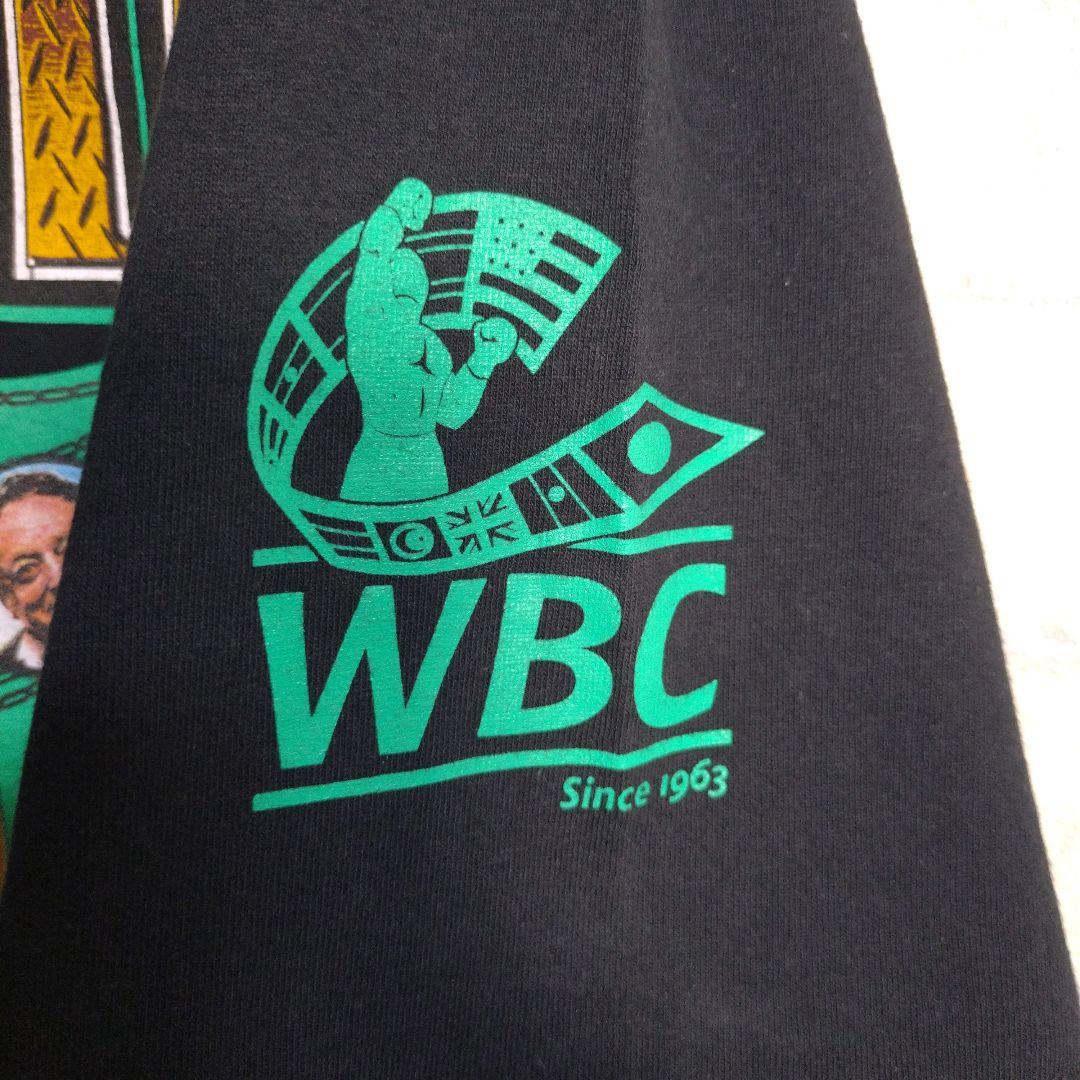 WBC公式★ボクシング チャンピオンベルト 両面プリント 半袖Tシャツ 黒 L