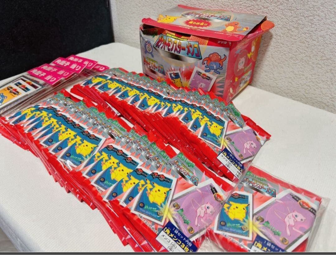 アマダ メンコ ポケモン カード　角メンコ セット　未開封 47点セット