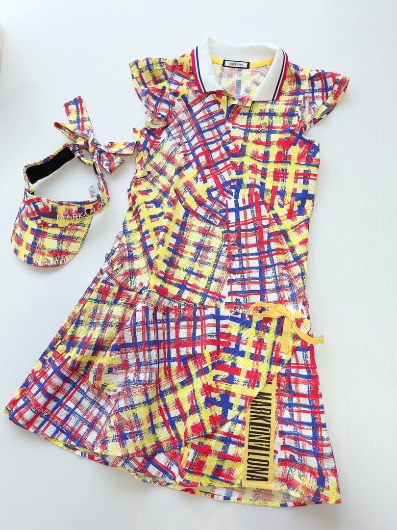 定価58,620円　マークアンドロナ　2点セット　ワンピース　リボンサンバイザー