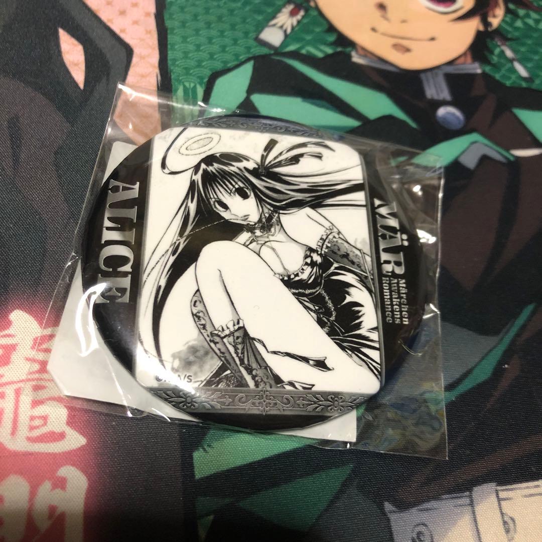 MÄR モノクロ　缶バッジ アリス