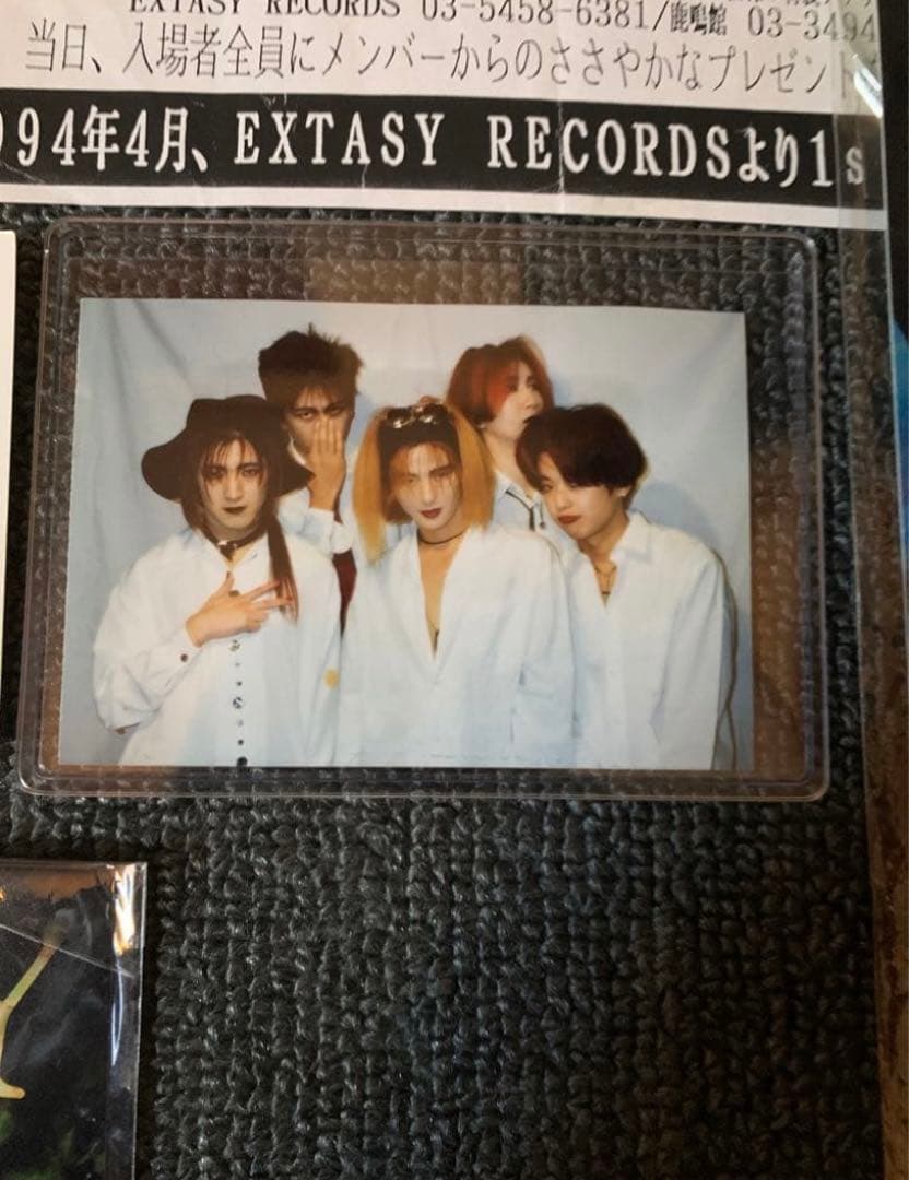 GLAY インディーズ　サイン　チラシ　生写真　セット