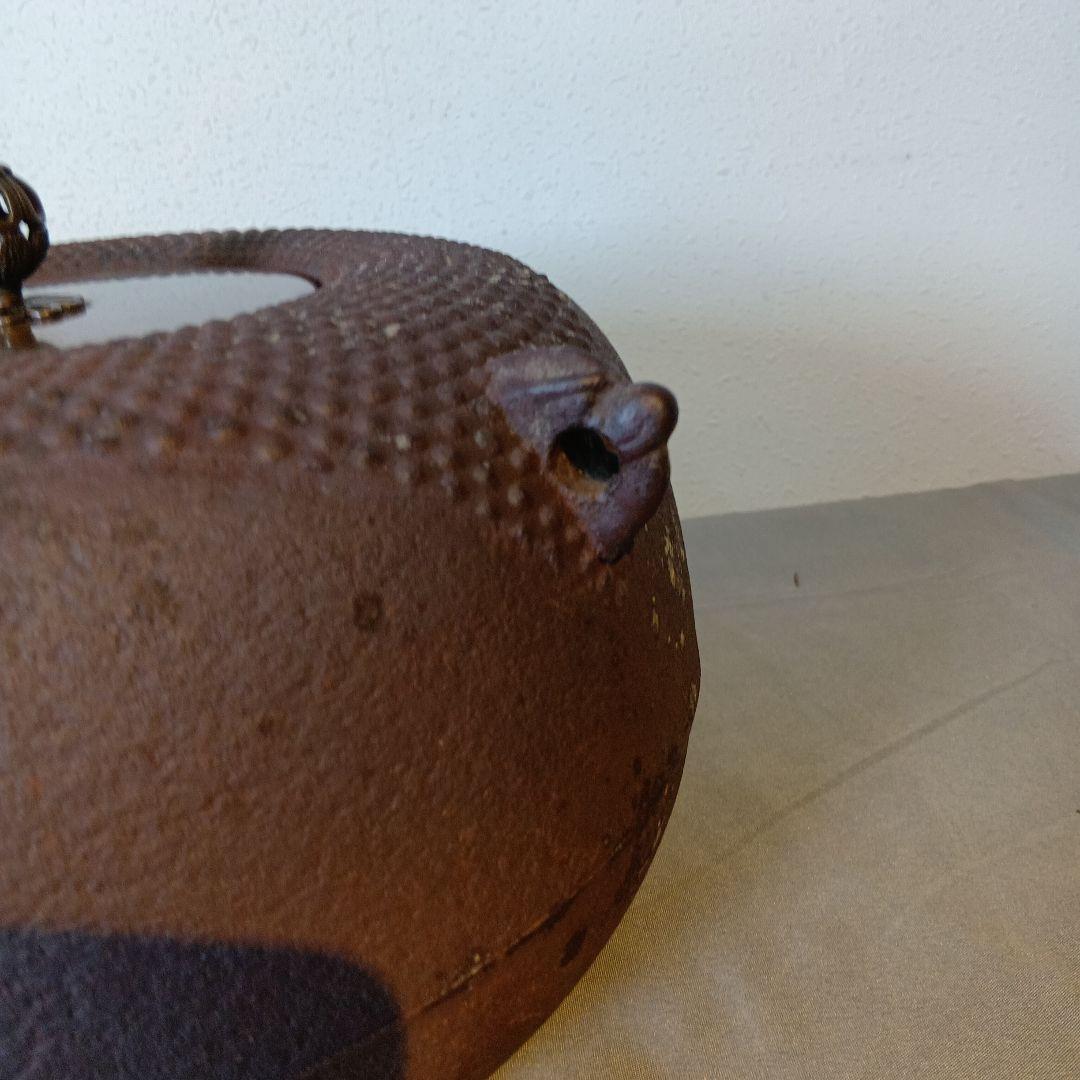 値下げ茶道具　色紙釜　佐藤清光作