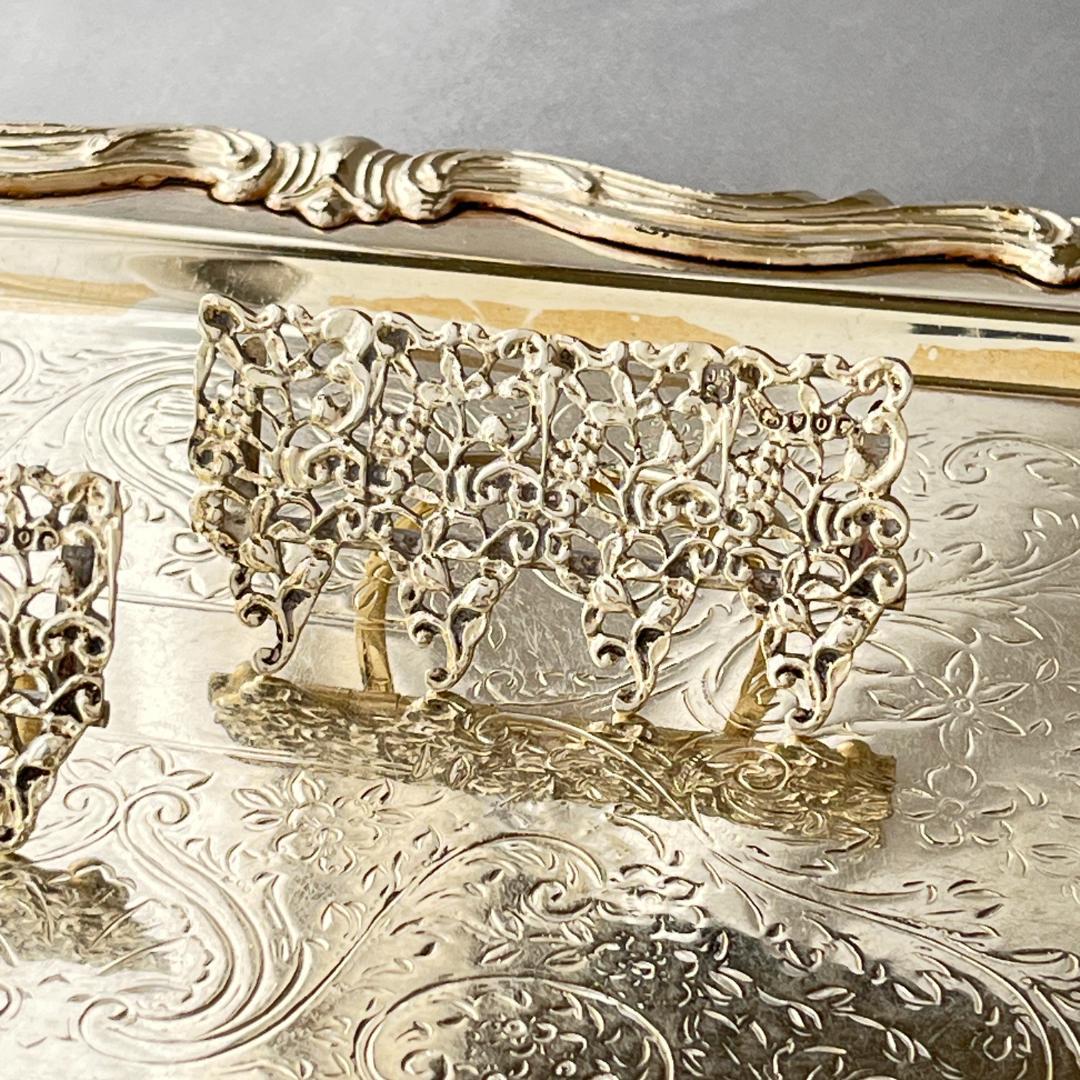 【Rosenthal, Jacob & Co.】メニューホルダー ペア【純銀】