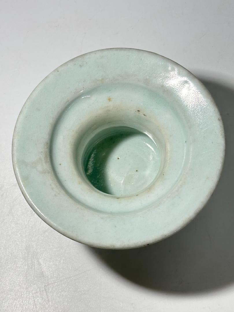 李朝　白磁　杯　茶托　古物　骨董