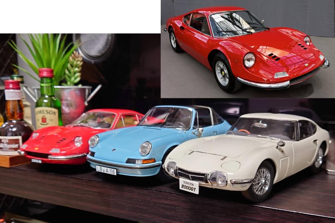 1/18 フェラーリ ディーノ 1969 レッド Dino 246GT MCG製
