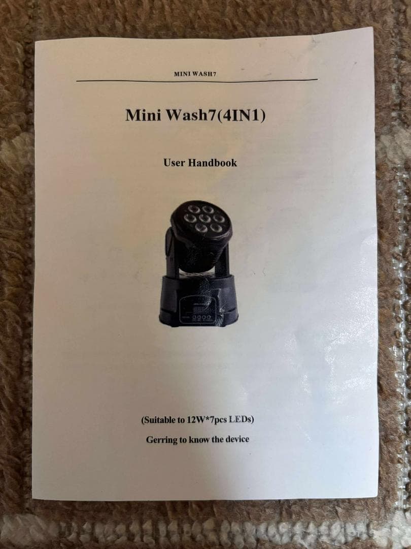 MINI WASH7 LEDムービングライト 2台セット（送料込みに変更）