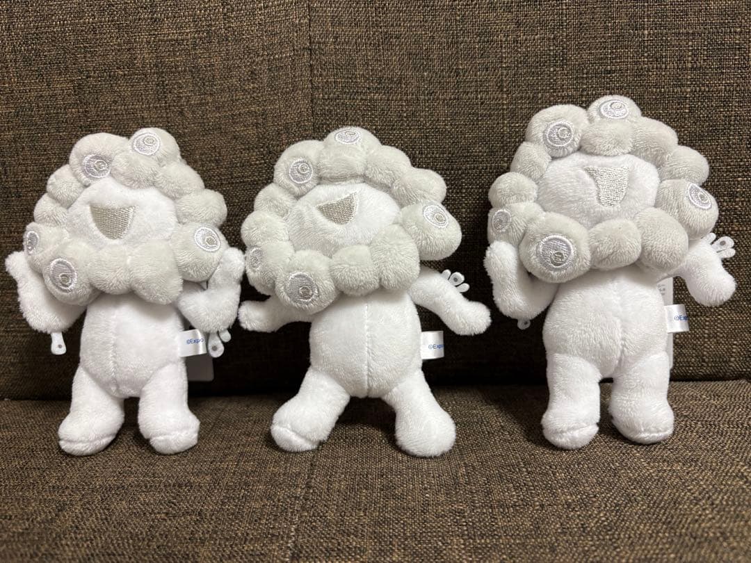 白ミャクミャク ボールチェーンマスコットABC 3点セット