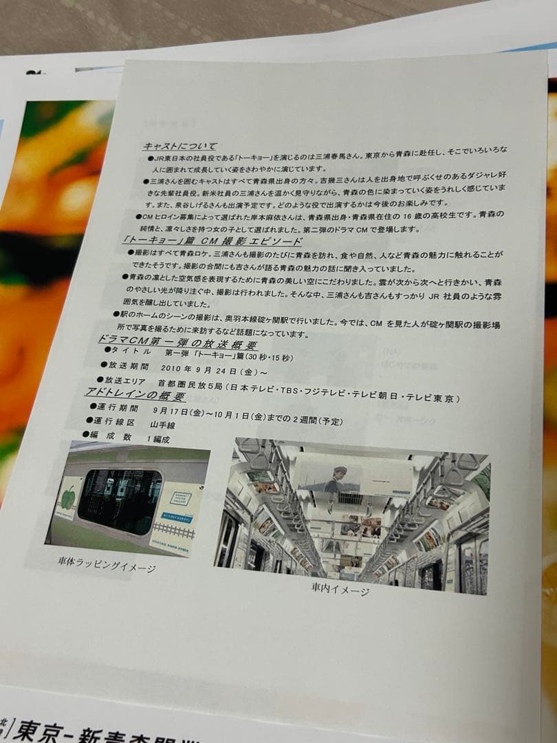 非売品 JR東日本 三浦春馬 東北新幹線開業 特大ポスター 9枚セット