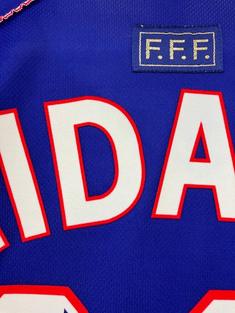 97-98　フランス代表　ジダン　アディダスオフィシャル　当時物ユニフォーム