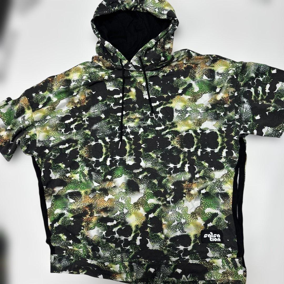 サルセーション　カモフラージュパターン フード付きパーカー上下セット