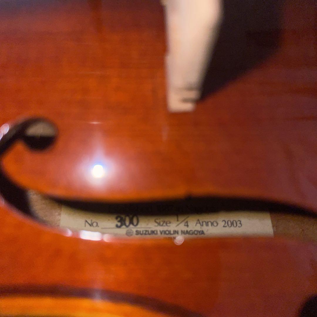 SUZUKI バイオリン No.300 1/4サイズ Anno 2003 虎杢