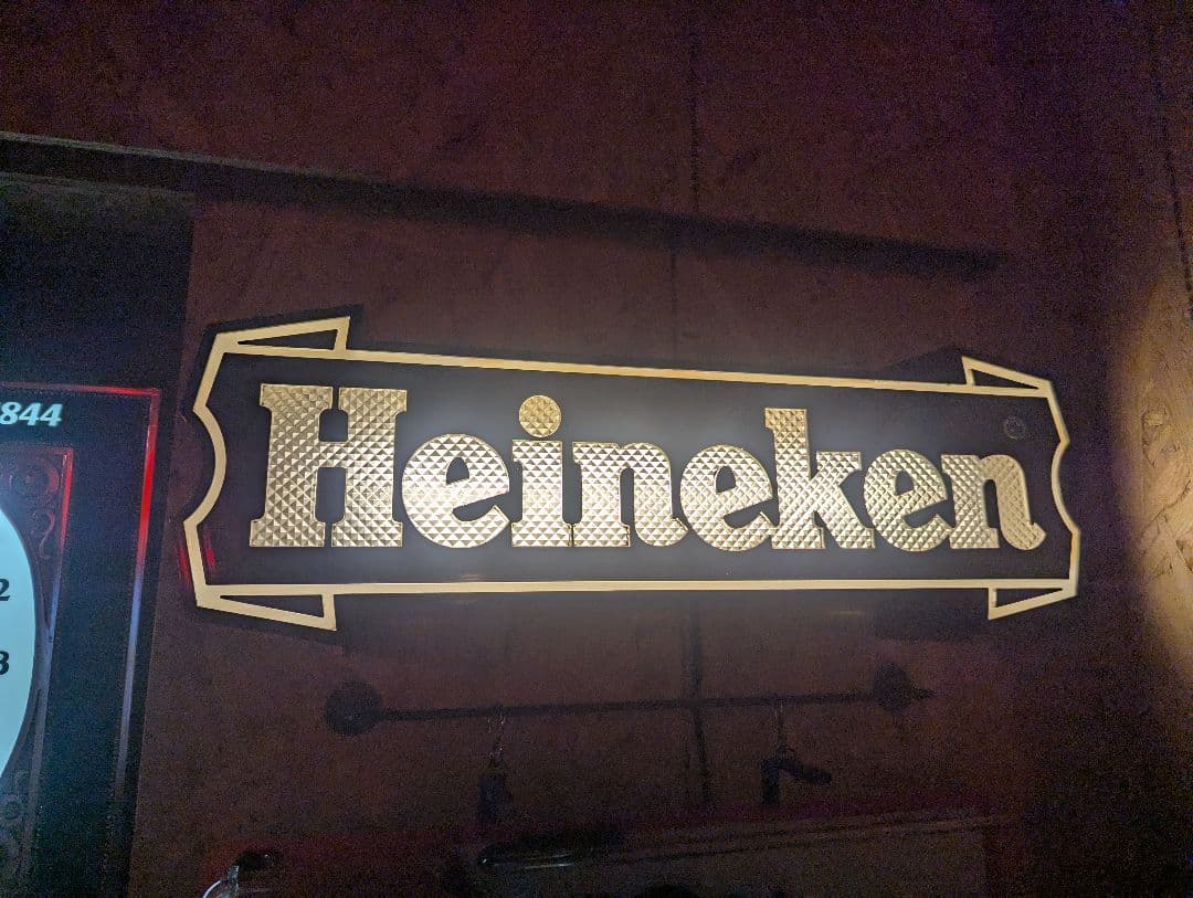 Heineken　電飾看板　ビンテージ