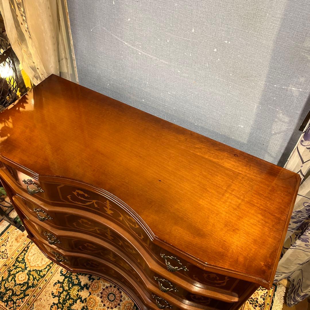 雪　Sale イタリアン アンティークPT 象嵌　４DRキャビネット