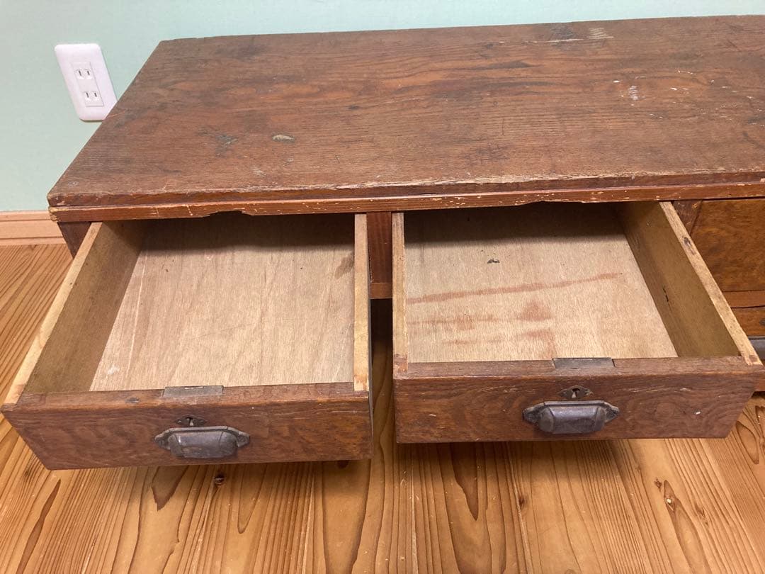 昭和レトロ　木製文机　ローテーブル　16