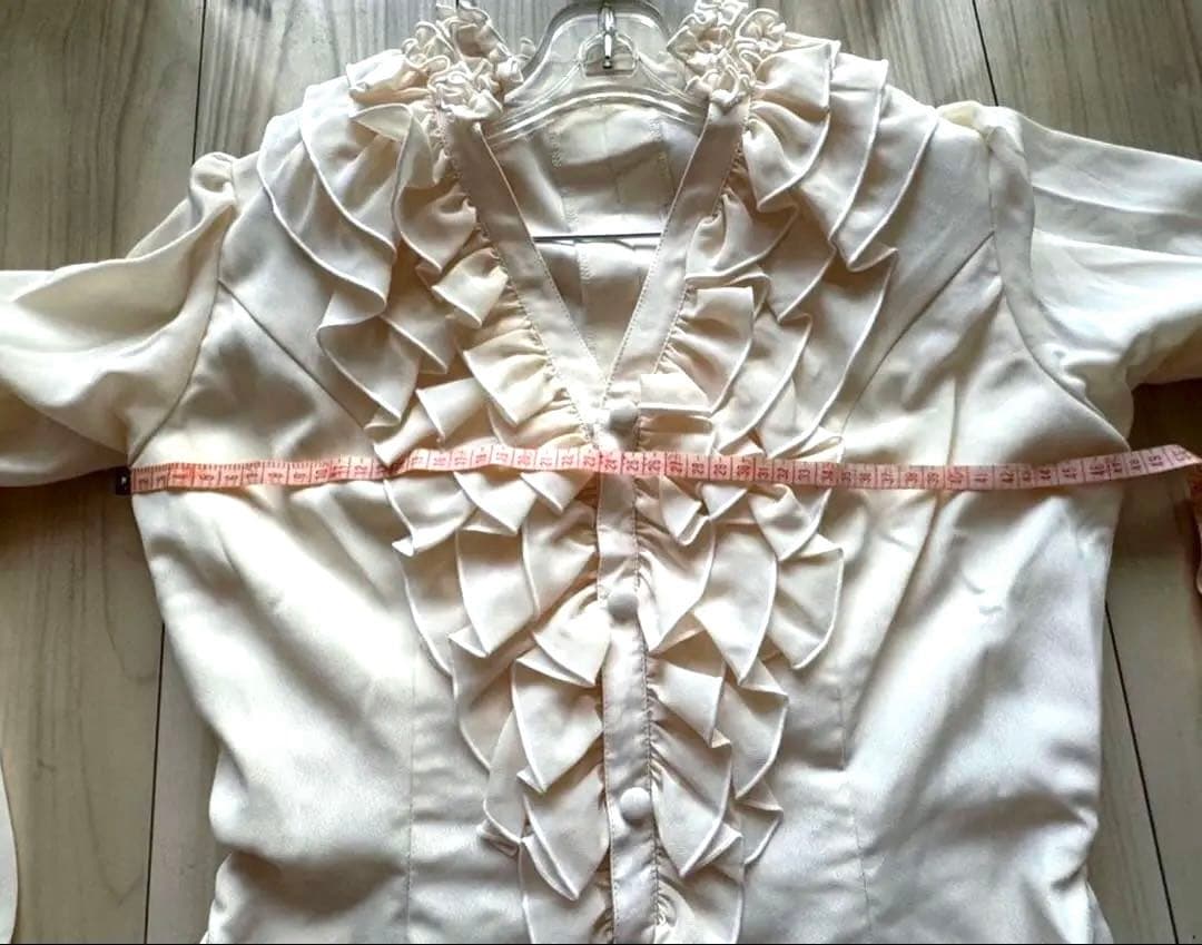 HERMOSA エルモサ フラメンコ ブラウス トップス L アイボリー